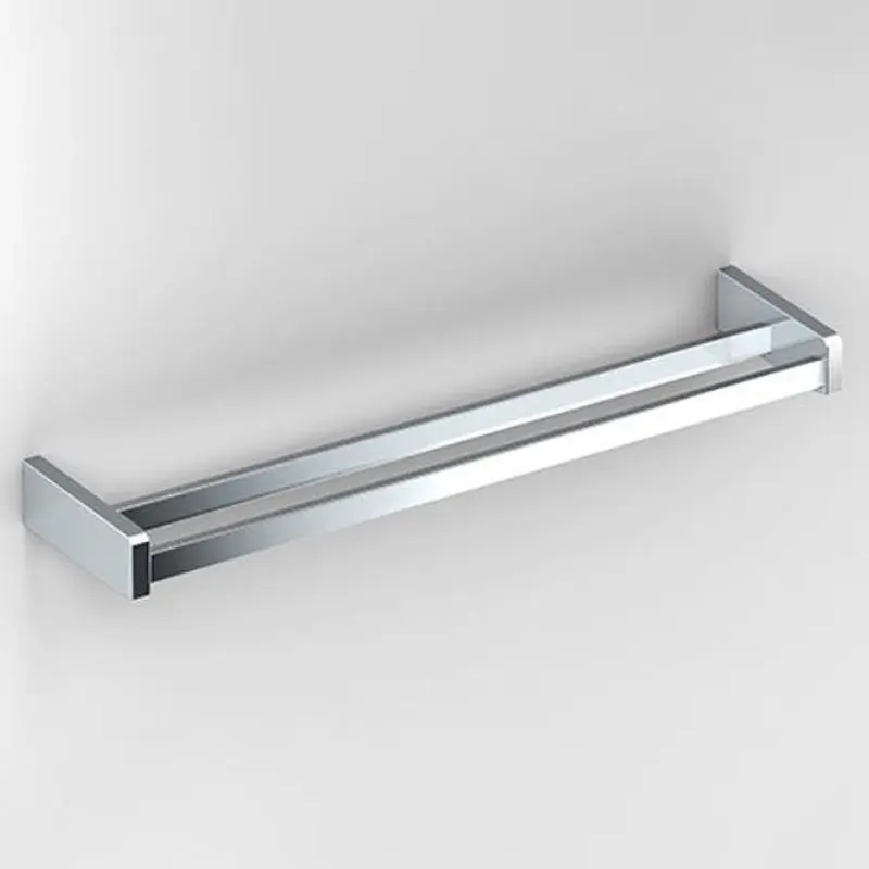 Double barres porte-serviettes, 60 cm, chromé, S3