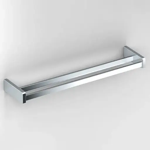 Double barres porte-serviettes, 60 cm, chromé, S3
