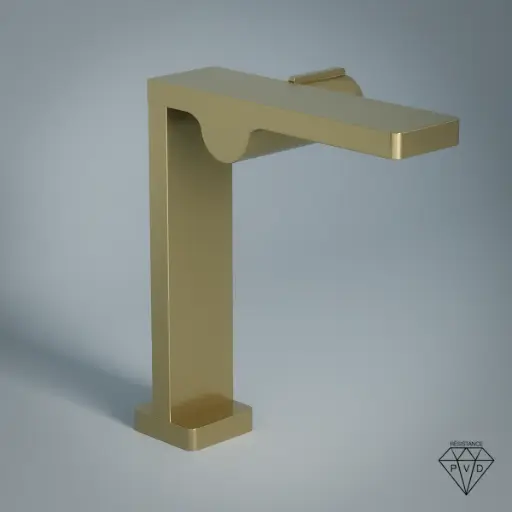 Robinet Mitigeur Lavabo Haut Doré brossé, Carrousel