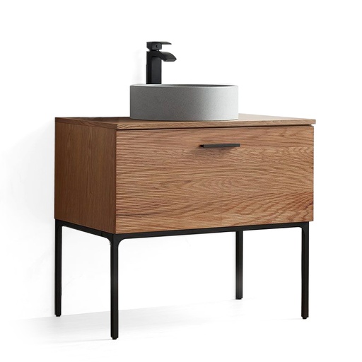 Meuble à poser 80 cm, Noyer, Rive Gauche