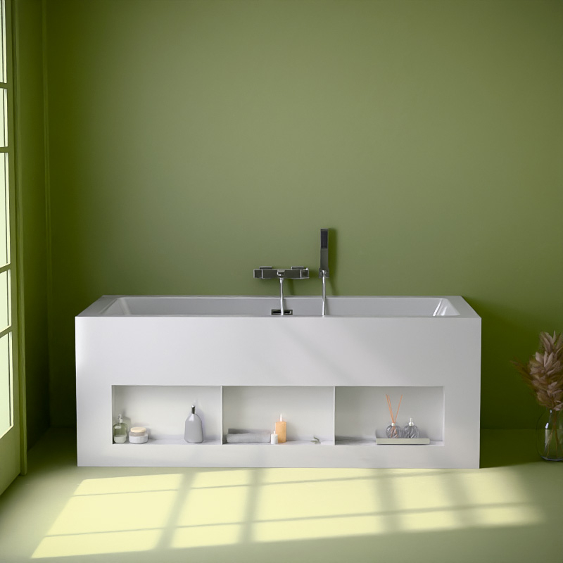 Baignoire îlot rectangulaire, Bibilo