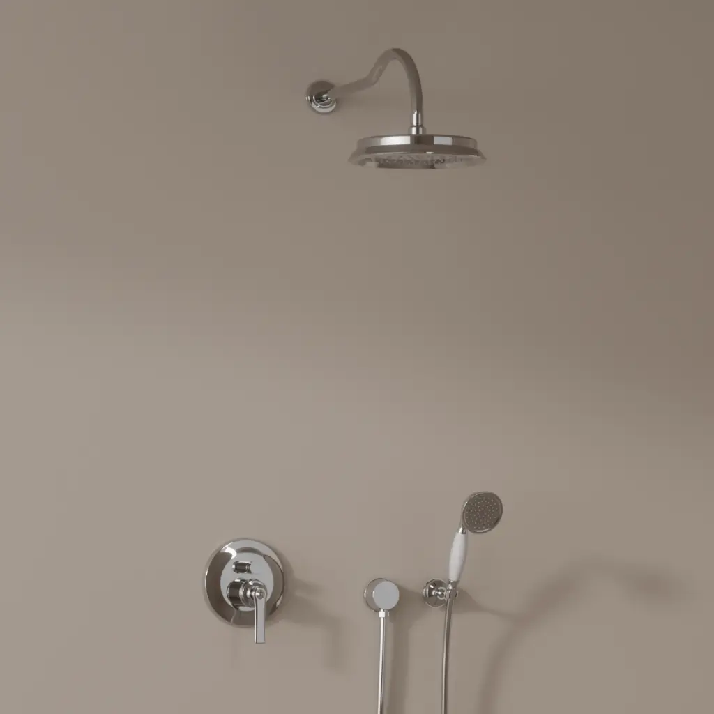 Composition de douche mitigeur chromée, Liberty