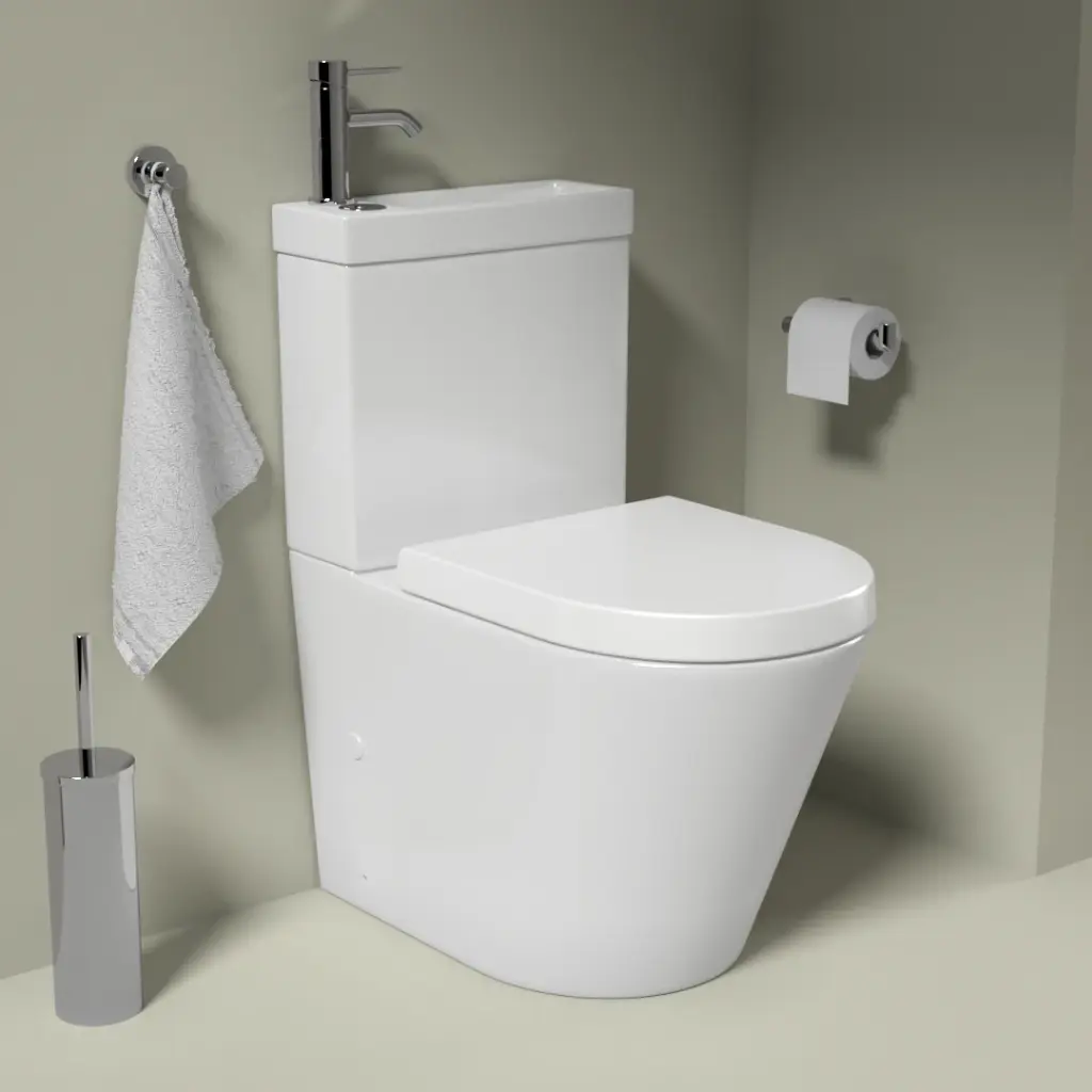WC à poser avec lave-mains intégré avec robinet mitigeur inclus, Integral 2