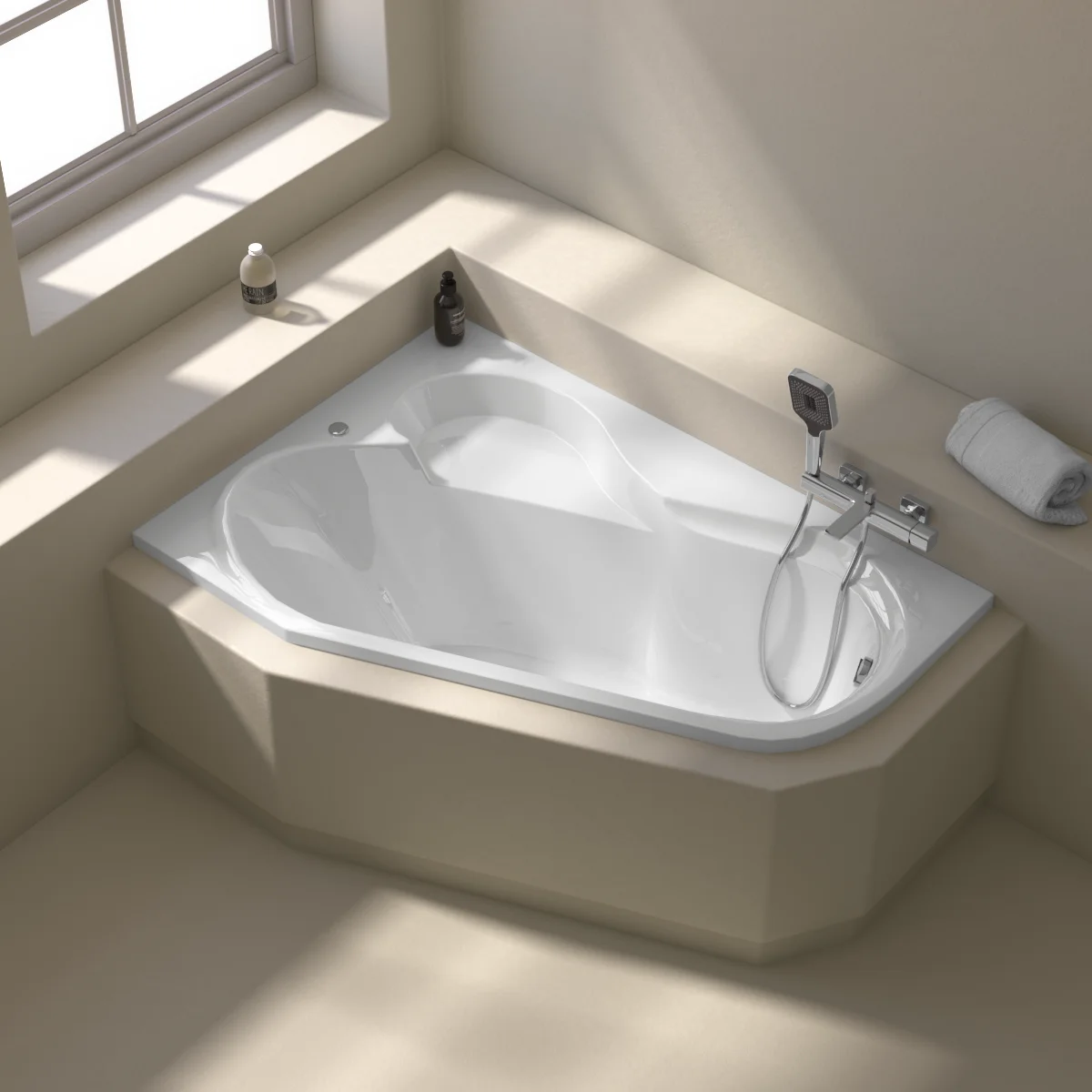 Baignoire balnéo d'angle, Selena