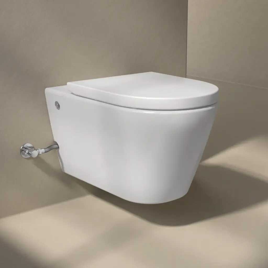 WC suspendu sans réservoir, Blanc W1.0