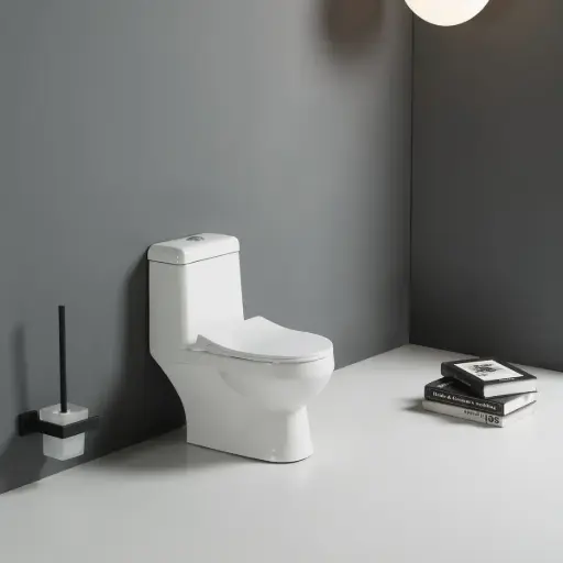 WC à poser enfant 50X25.5cm avec abattant Blanc Brillant KID 