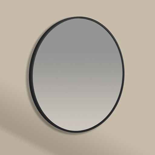 Miroir Rond 50cm Noir Mat, Châtelet 