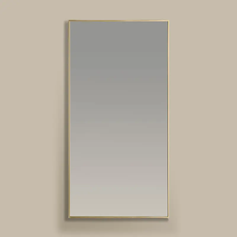 Miroir Rectangulaire 40X80, Doré brossé, Châtelet 