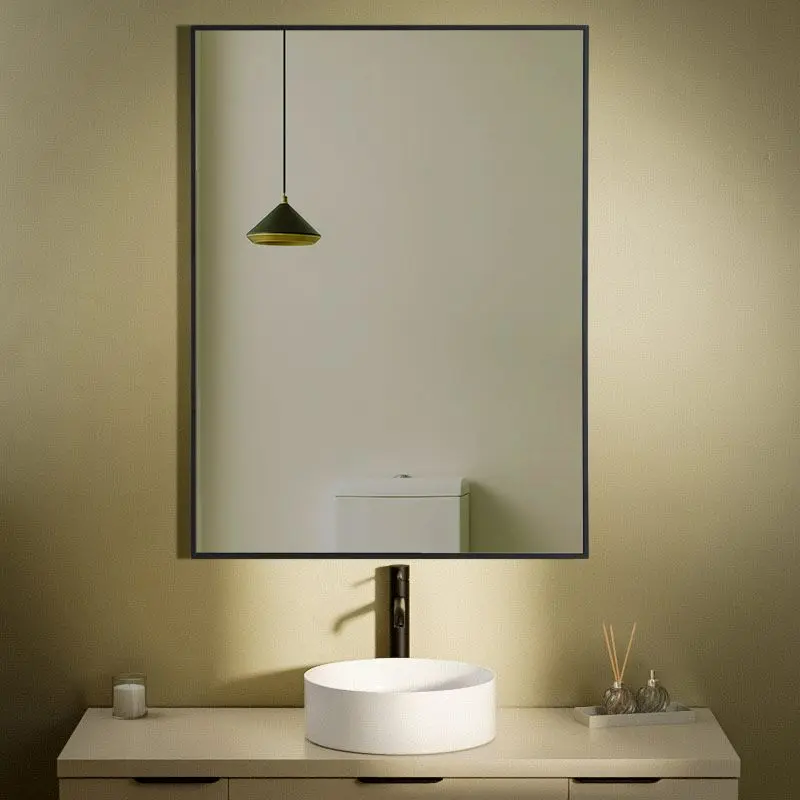 Miroir Rectangulaire 60X80, Noir mat Châtelet