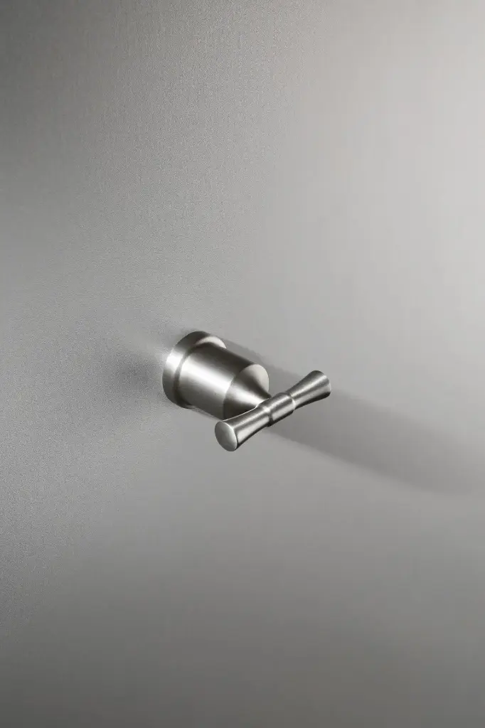 Patère Inox Brosse, Art Déco