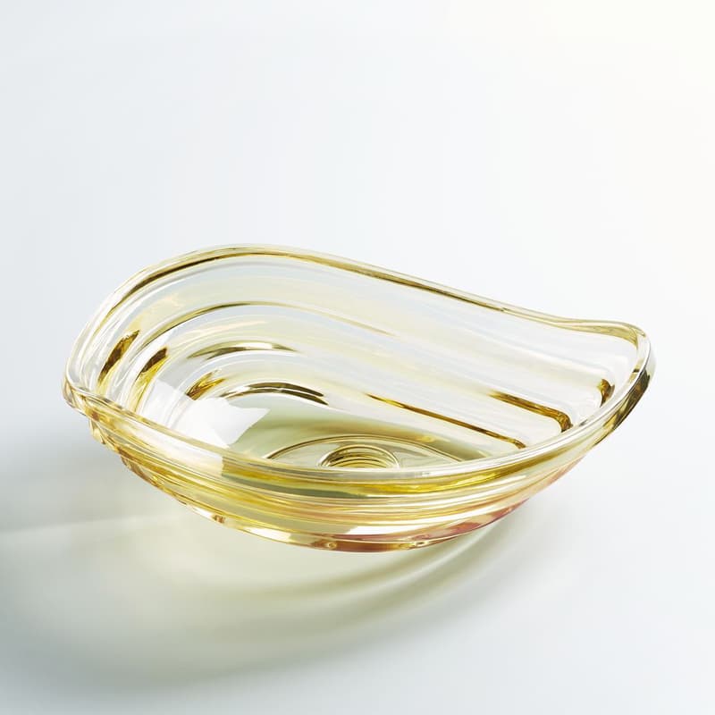 Vasque en verre à Poser 50x36x16cm Gold, Venezia 