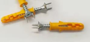 Vis 25x5mm avec double tête à clouer + cheville pour installation panneaux muraux (sac de 20 pièces) 