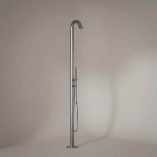Colonne de douche au sol Intérieur / Extérieur Inox Brossé 316S, Châtelet
