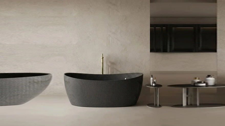 Baignoire îlot, Carbone