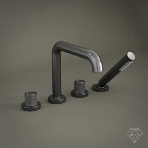 Robinet mitigeur bain-douche de plage Gun métal, Bruma