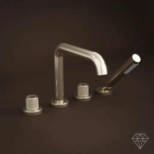 Robinet mitigeur bain-douche de plage champagne, Bruma