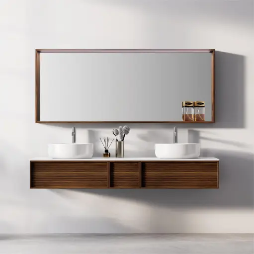 Ensemble meuble vasque noyer – Jalousie