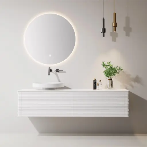 Ensemble meuble vasque en résine – Paradis