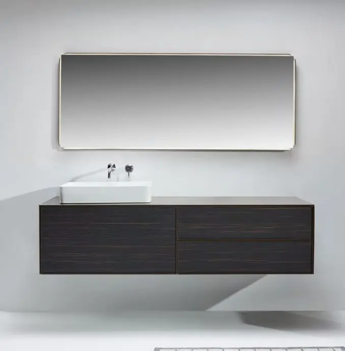 Ensemble meuble salle de bain complet, Palissandre Rio