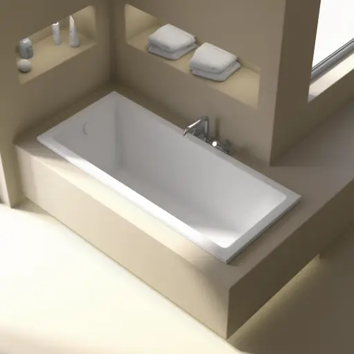 Baignoire rectangulaire, 160x70, pieds et vidage inclus, acrylique blanc Mat, Lavezzi 