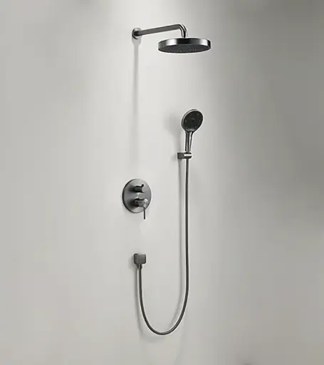 Composition mitigeur de douche encastrée, Champagne, Bruma 