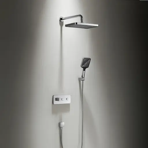 Composition de douche thermostatique encastrée Chromé, Star   