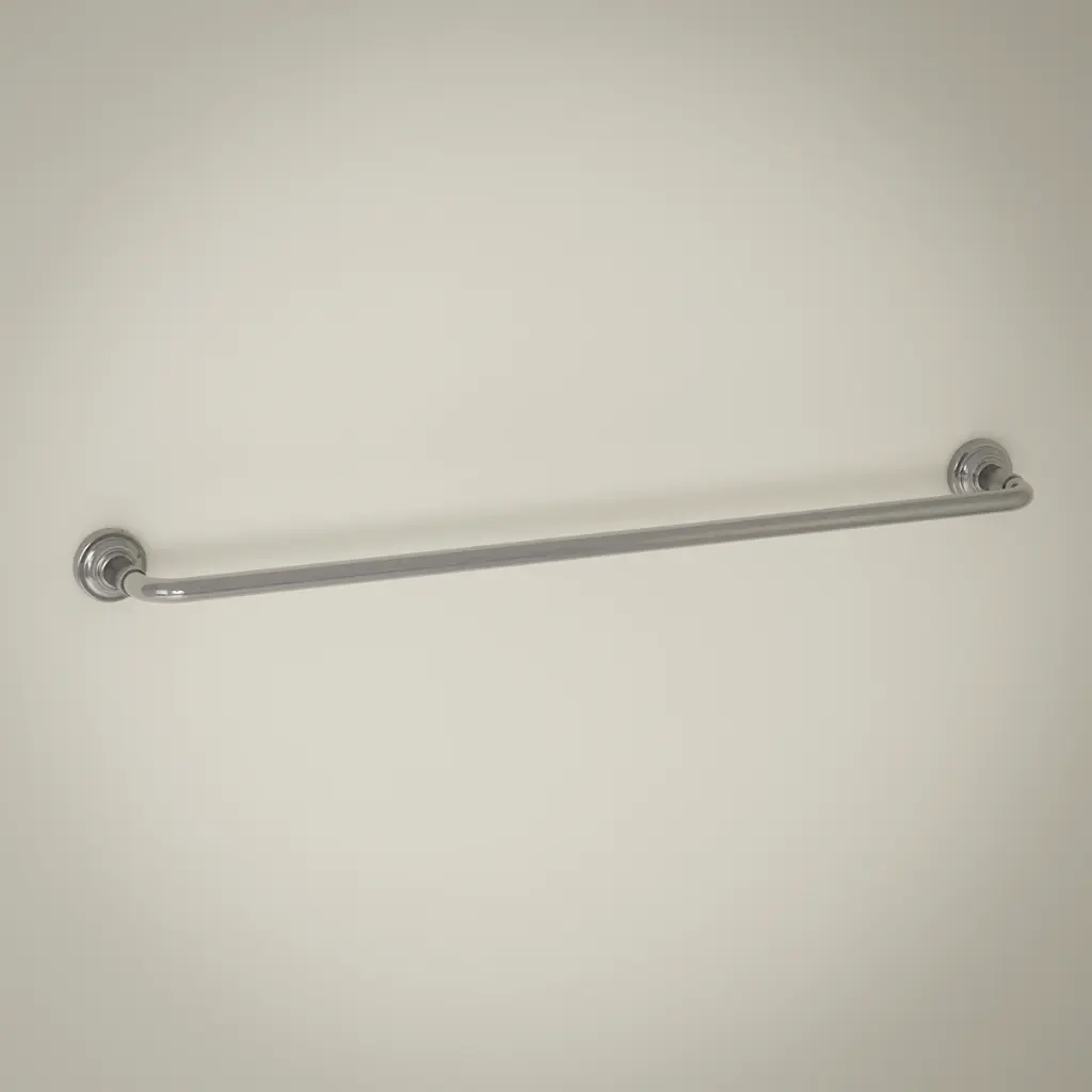 Barre porte serviette cannelée, chrome, César 1    