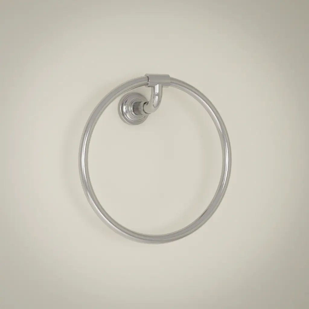 Anneau porte serviette cannelé, chrome, César 1      