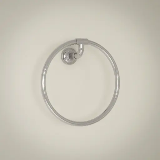 Anneau porte serviette cannelé, chrome, César 1      