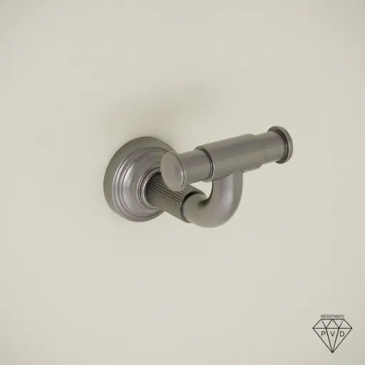 Patère cannelée, gun métal, César 1          