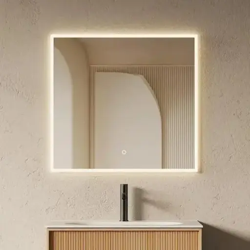 Miroir led avec antibuée 75x70cm, Noa 
