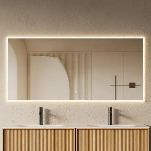 Miroir led avec antibuée 150x70cm, Noa   