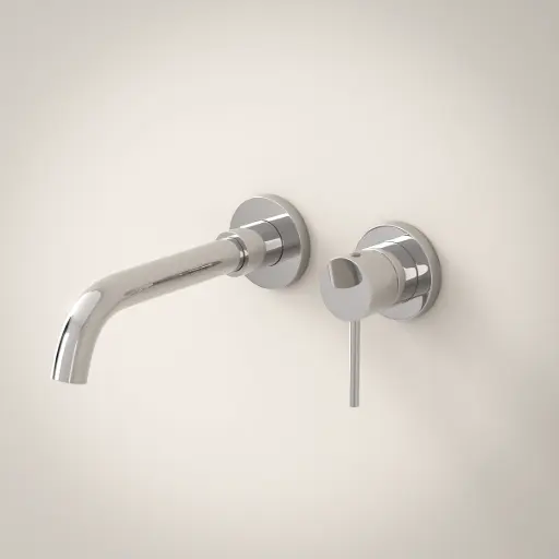 Robinet mitigeur lavabo mural encastré, chrome, Châtelet III 