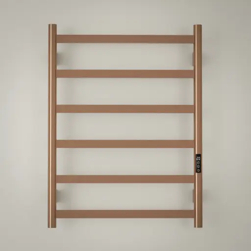 Sèche serviette 57.3x75.4x9.3cm, 140W, Doré rose brossé, Scala 