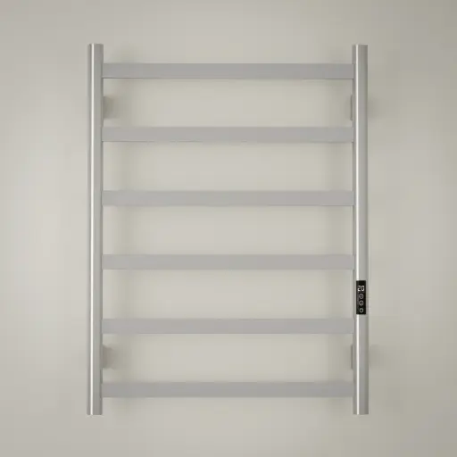 Sèche serviette 57.3x75.4x9.3cm, 140W, inox brossé, Scala  