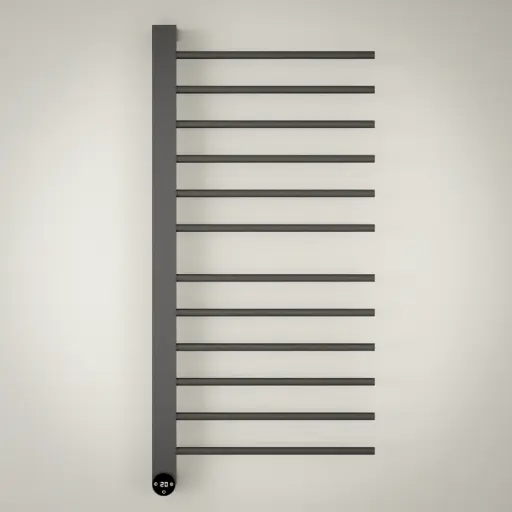 Sèche serviette 280W, Gun métal brossé, Calda  