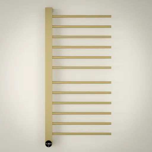 Sèche serviette 280W, Doré brossé, Calda   