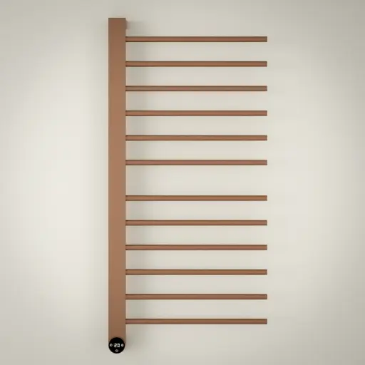 Sèche serviette 280W, Doré rose brossé, Calda    