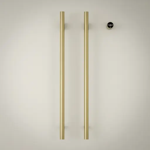 Sèche serviette 90x44x10, 45W, Doré brossé, Ondia 