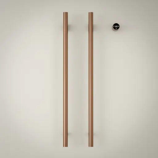 Sèche serviette 90x44x10, 45W, Doré rose brossé, Ondia  