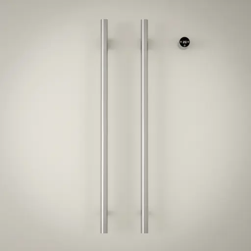 Sèche serviette 90x44x10, 45W, Inox brossé, Ondia 