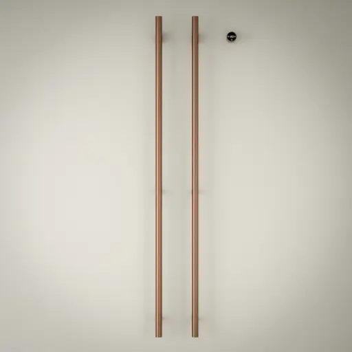 Sèche serviette 90W, Doré rose brossé, Ondia    