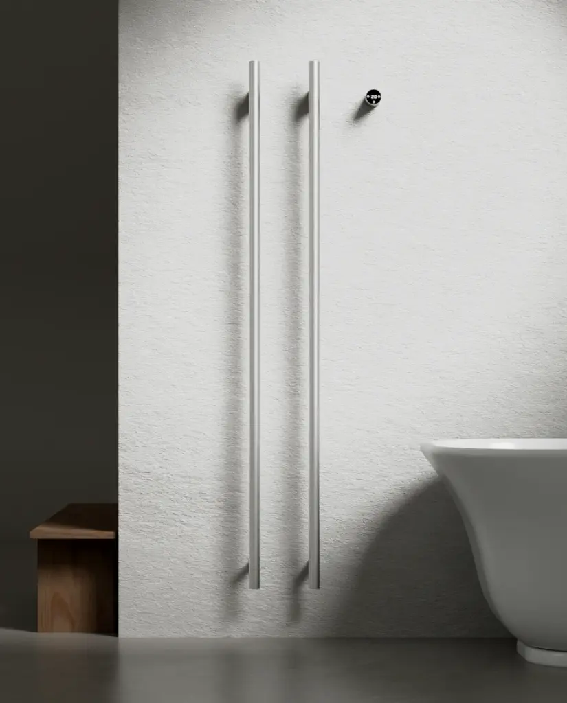 Sèche serviette 90W, Inox brossé, Ondia     