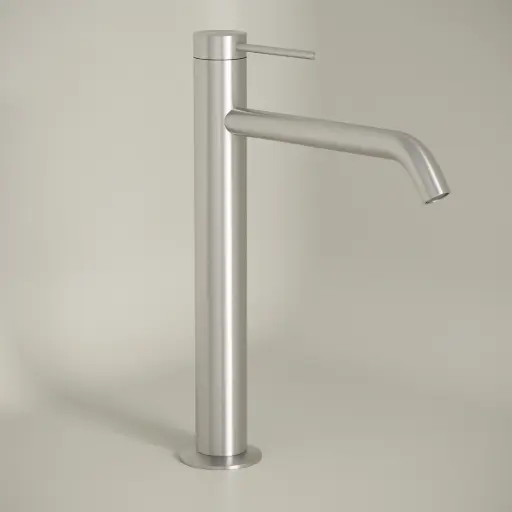 Mitigeur lavabo surélevé, Silver white, Madeleine    