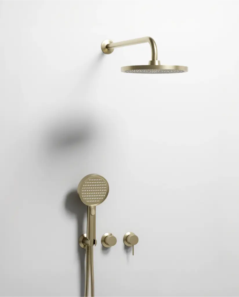Composition mitigeur de douche encastrée, Champagne, Madeleine    
