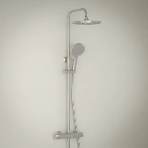 Colonne de douche thermostatique, Silver white, Madeleine  
