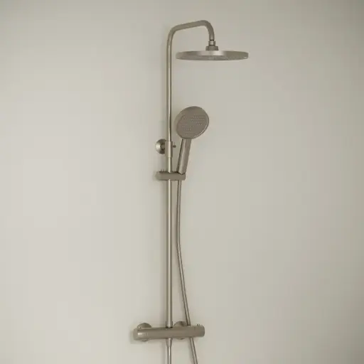 Colonne de douche thermostatique, Champagne, Madeleine  