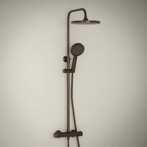 Colonne de douche thermostatique, Café, Madeleine   