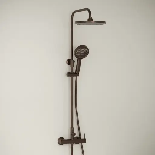Colonne de douche mitigeur, Café, Madeleine    
