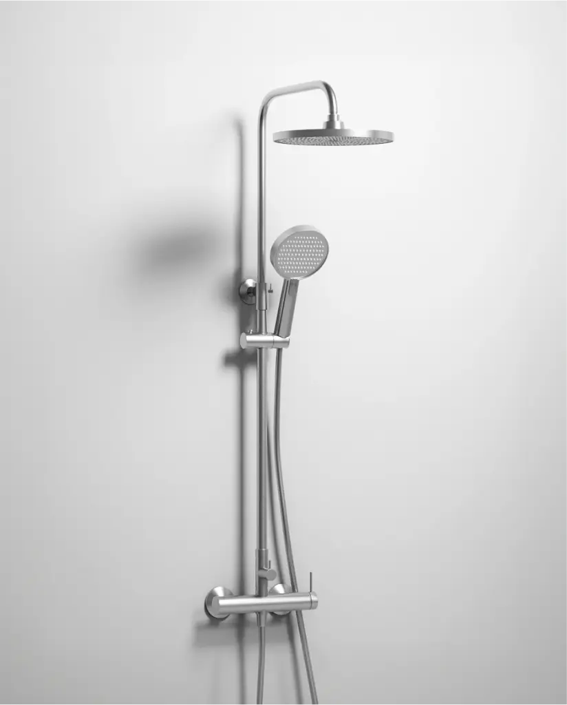 Colonne de douche mitigeur, Silver white, Madeleine      